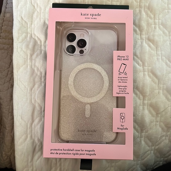 kate spade new york - Protective Hardshell MagSafe Case Champagne Glitter Ombre